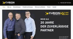 Desktop Screenshot of curion.ch